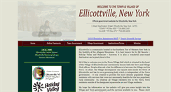 Desktop Screenshot of ellicottvillegov.com