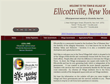 Tablet Screenshot of ellicottvillegov.com
